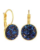 Ohrringe Lipso aus gold/blauem Stahl