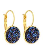 Ohrringe Lipso aus gold/blauem Stahl