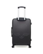 Valise Moyen Séjour 4 roues simples Chelsea 65 cm gris foncé