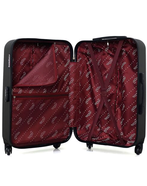 Valise Moyen Séjour 4 roues simples Chelsea 65 cm gris foncé