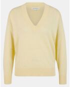 Pull droit en Lin & Coton Maelis jaune