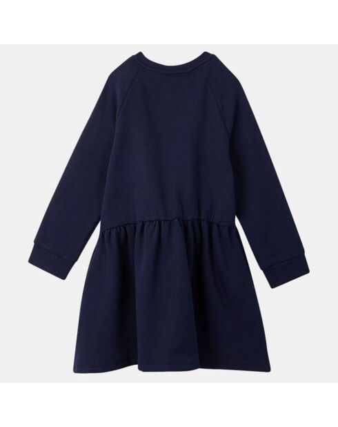 Robe en Coton bio molletonné Voony bleu marine