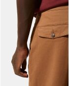 Pantalon chino en Coton Bio relax Kutrelax marron