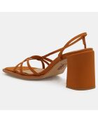 Sandales Gina orange - Talon 8,5 cm