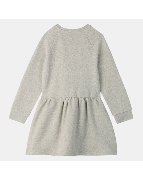 Robe en Coton bio molletonné Voony gris chiné