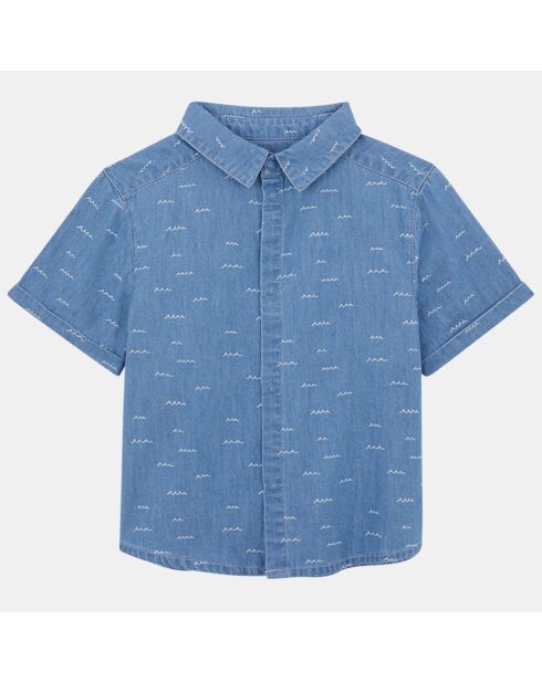 Chemise Uctor en Coton biologique bleu ciel