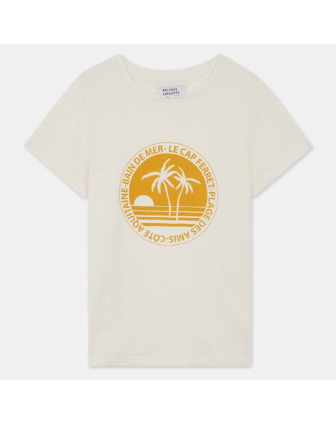 T-Shirt en Coton organique Vintage Appo écru