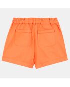 Short en Coton Moony taille haute orange