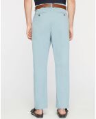 Pantalon chino 100% Coton Bio carotte Kulight bleu clair