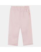 Pantalon Norma en Coton mélangé rose