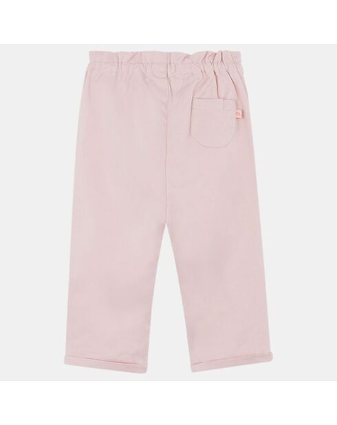 Pantalon Norma en Coton mélangé rose