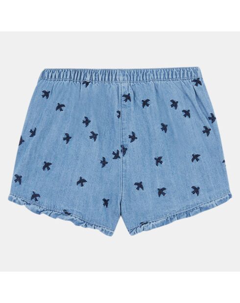 Short en Denim biologique Rina bleu ciel