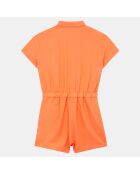 Combishort en Coton Mina orange