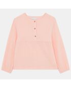 Blouse en Gaze de Coton Roxane rose