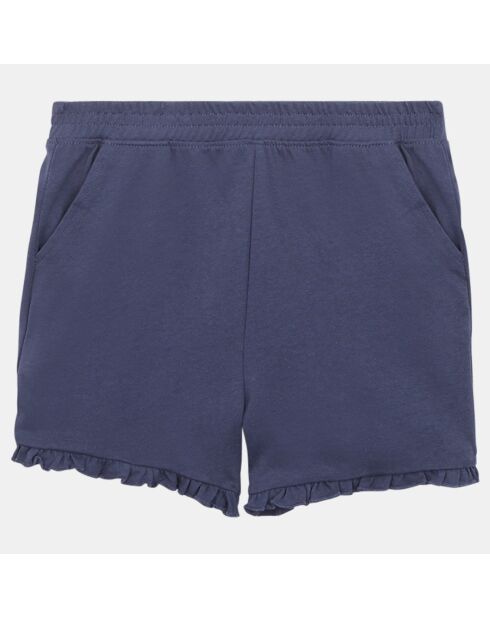 Ensemble T-Shirt et Short Ureka en Coton blanc/bleu
