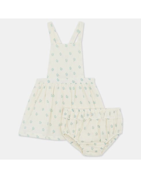 Ensemble Robe & Culotte Quada en Coton biologique écru