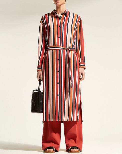 Robe chemise Malice rayures multicolore