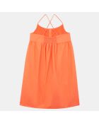 Robe en Coton organique Ava orange