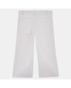 Pantalon droit Romy en Twill de coton violet clair