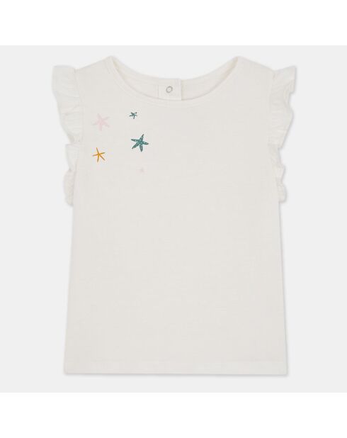 T-Shirt en Coton biologique Quela écru