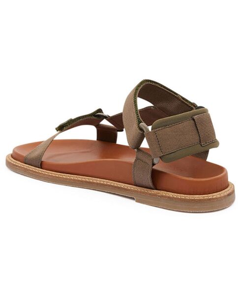 Sandales en Toile kaki