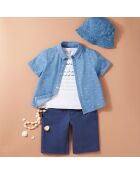 Chemise Uctor en Coton biologique bleu ciel