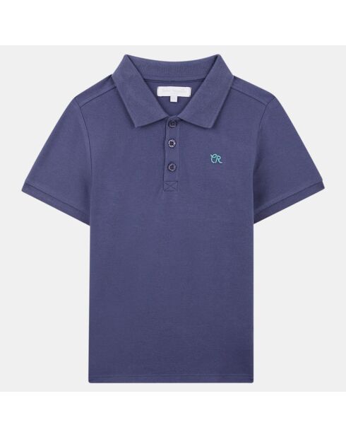 Polo Ugo en Coton bleu marine