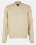 Blouson bombers 100% Lin Poulin beige