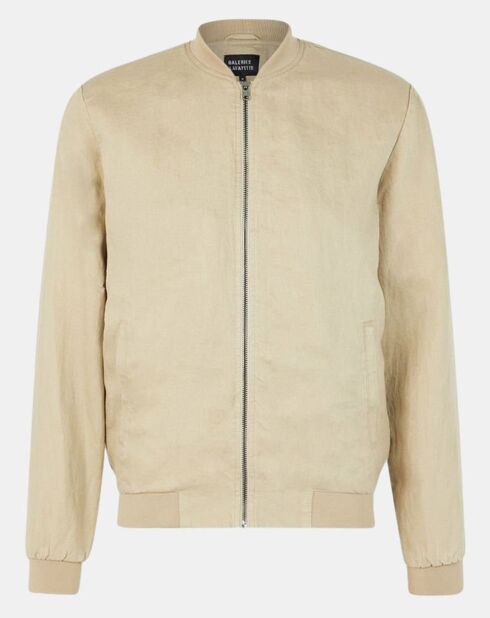 Blouson bombers 100% Lin Poulin beige