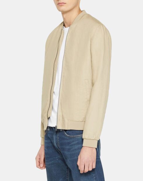 Blouson bombers 100% Lin Poulin beige