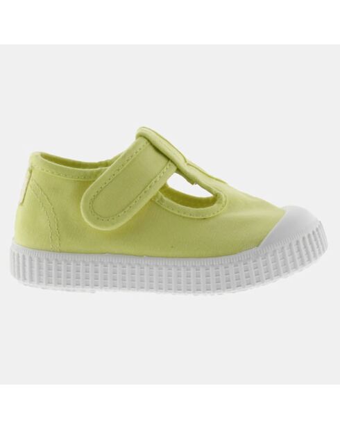Sneakers babies Anais en Toile jaunes