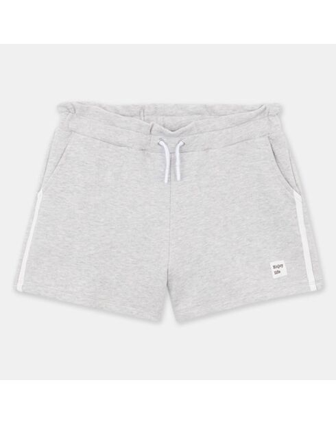 Short Alouet en Coton molletonné gris chiné