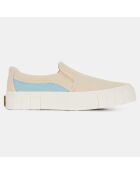 Slip On en Coton Bio Courtney beige/bleu