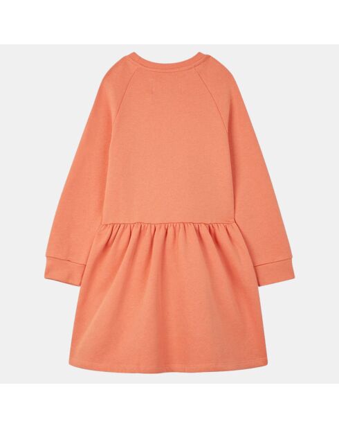 Robe en Coton bio molletonné Double orange