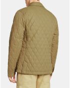 Blouson Quilte Chasse kaki/marron