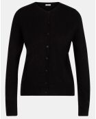 Cardigan en Maille oeko tex Fanny droit noir