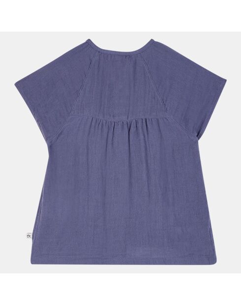 Top en Gaze de Coton Univers bleu marine