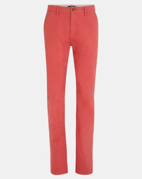 Pantalon chino Regular Kutdroit corail