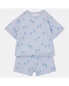Ensemble T-Shirt & Short Setaro en Coton bleu