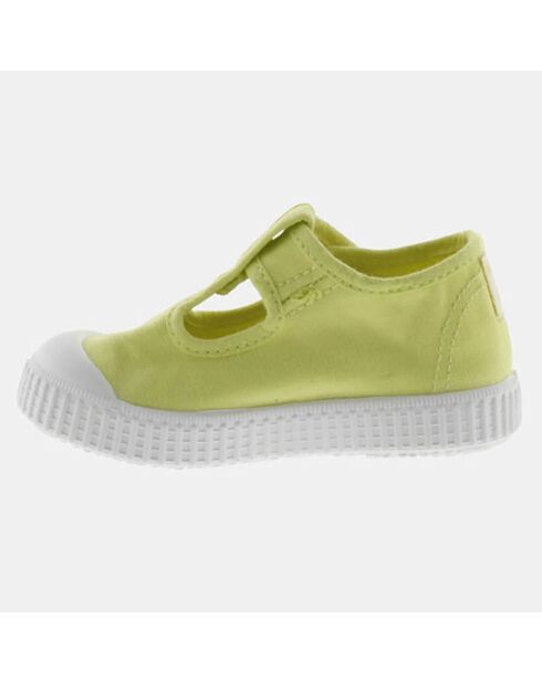 Sneakers babies Anais en Toile jaunes