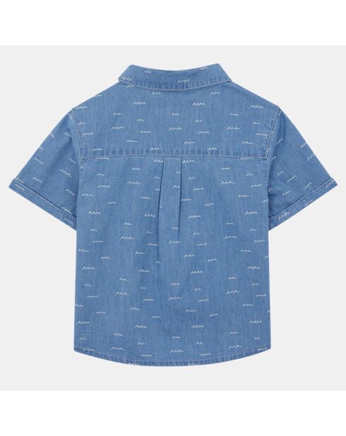 Chemise Uctor en Coton biologique bleu ciel
