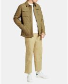 Blouson Quilte Chasse kaki/marron