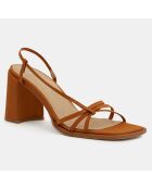 Sandales Gina orange - Talon 8,5 cm