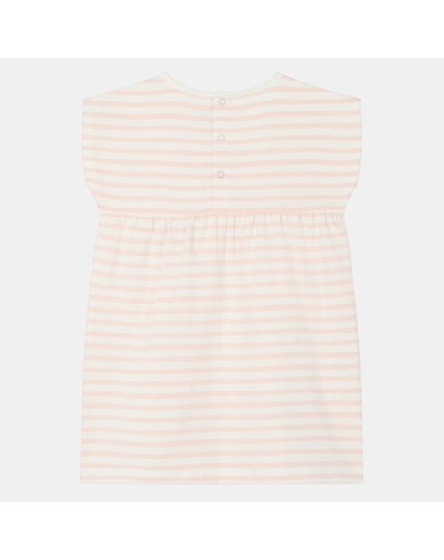 Robe en Jersey de Coton bio Quiza rose