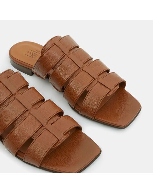 Bruine leren muiltjes