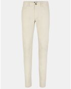 Pantalon Slim en Coton Bio Kuflex écru