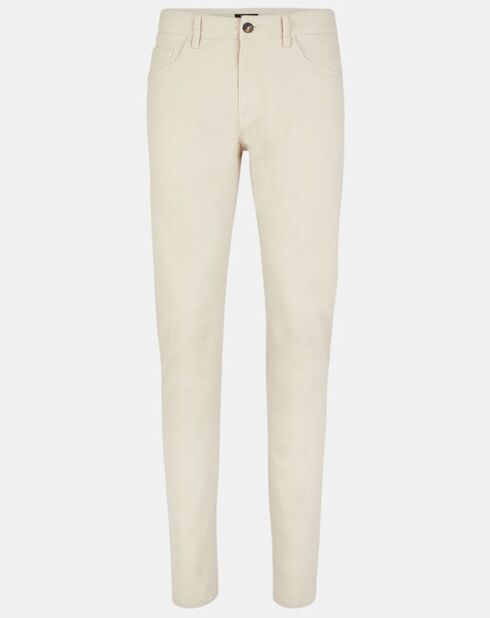 Pantalon Slim en Coton Bio Kuflex écru