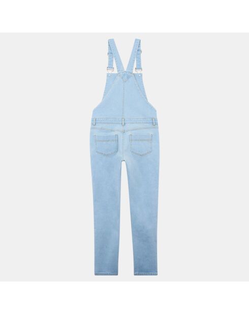 Salopette en jean en Coton Mimi bleue