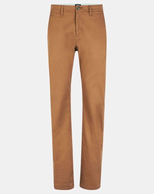 Pantalon chino en Coton Bio relax Kutrelax marron