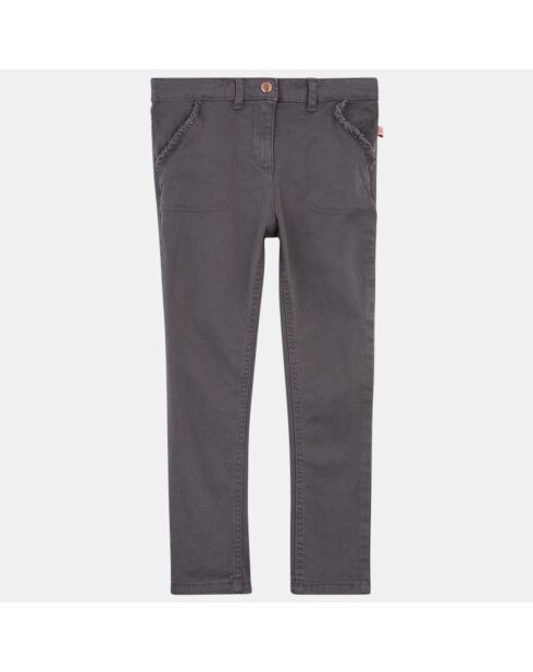 Jean skinny Mylou en Toile de coton gris